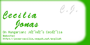 cecilia jonas business card